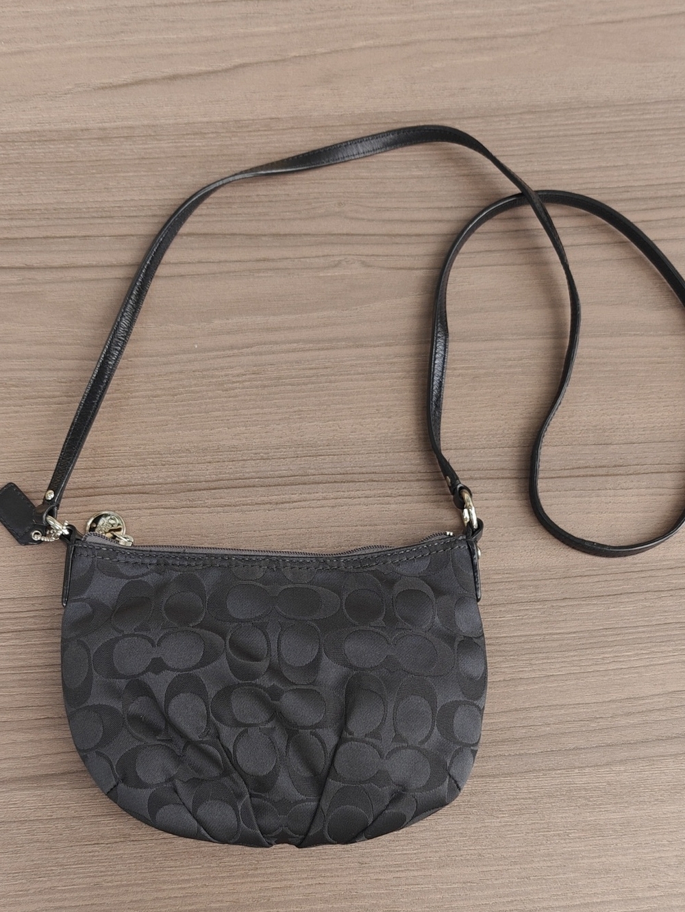 Coach Logo Jacquard Crossbody Bag